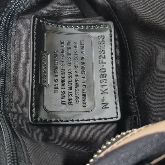 Coach Black and Tan Zebra Print Shoulder Bag And Wristlet - Picture 15 of 17